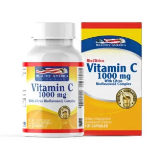 Vitamina C 1000MG de Healthy America | Frasco de con 100 cápsulas