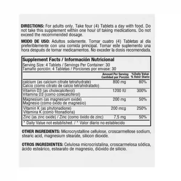 Cal Citrate 120 Tablets | Healthy America
