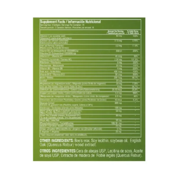 ENERGYTON 30 Capsulas | Healthy America