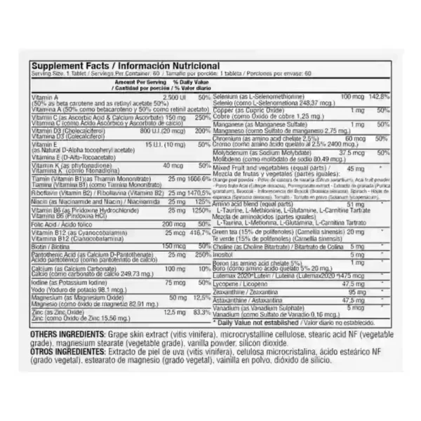 Max For Men 60 tabletas, suplemento dietario para la salud masculina de Healthy America.