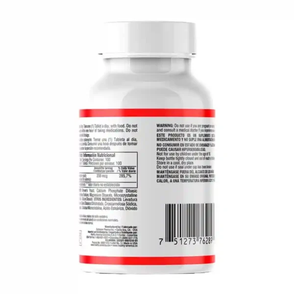 Selenium 200mcg Healthy America 100 tabletas suplemento antioxidante