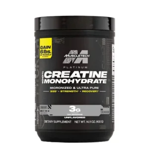 Creatine MuscleTech 400g Platinum 100% Creatina suplemento XMASTER GYM